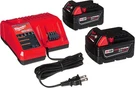 Milwaukee Starter Kit (2) Xc 5.0AH Batteries & M12/M18 Charger 48-59-185. Fixed Price $141.90.