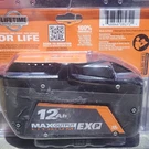 Ridgid AC840120 18V 12.0 Ah Max Output Exp Lithium-ion Battery. Fixed Price $155.25.