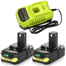 2PACK 3.6AH Lithium Battery Replacement For Ryobi 18V And P117 Charge.... Fixed Price $79.86.