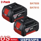 2X For Bosch BAT618 BAT609 BAT612 18V Volt Lithium-ion 8.0AH Battery Pack BAT620. Fixed Price $55.91.