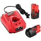 High-capacity 3500MAH Lithium-ion Batteries + Rapid Charger For Milwaukee M12. Fixed Price $61.99.