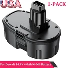 1PACK 4.0AH 14.4V 4AH Nimh Battery For Dewalt DW9094 DW9091 DC9091 DE9038 DE9091. Fixed Price $25.99.