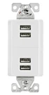 25W Decora+ Arrow Hart 7750W-BOX Usb, Charging Station 4 Port, 5V, Dc, 5.0AMP. Fixed Price $24.95.