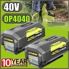 1-2PACK For Ryobi 40V 4.0 Ah Lithium-ion Battery OP4040 OP4050 OP40602 OP40301. Fixed Price $76.00.