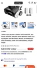 Litheli U20 2X20V Cordless Brushless Snow Blower 20IN W/ Batteries, Led Lights. Fixed Price $299.99.