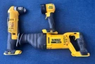 New Dewalt Sawz-all, Right Angle Drill & Flashlight -tool Only With Bag. Fixed Price $239.00.