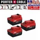 High-output 8.0AH Battery 20V For Porter Cable Lithium Max PCC685L PCC681L. Fixed Price $69.24.