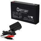 Mighty Max 6V 9AH F2 Replacement Battery Compatible With BMR100, 9120 + Chrgr. Fixed Price $34.99.
