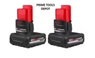 Milwaukee M12 Redlithium High Output XC5.0 5.0AH Battery 2-PACK 48-11-2450 New. Fixed Price $179.40.