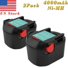 2PCS 4.0AH Battery 12V Ni-mh For Ridgid 130252002 Aeg B1214G B1215R M1230R BS12X. Fixed Price $58.80.