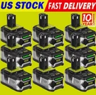 9PCS 8.0AH Replacement For Ryobi P108 P106 18V Tool Battery High Capacity Us. Fixed Price $165.81.