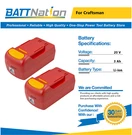 2X 20V 3AH Li-ion Battery For Craftsman 26302 26314 28128 25708. Fixed Price $92.45.