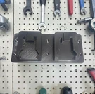 Double Milwaukee Battery Holder 4-WALL Mount Black Petg Made Usa. Fixed Price $12.99.