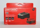 Craftsman CMCB205-CK V20 5.0AH Lithium-ion Power Tool Battery With Charger. Fixed Price $69.85.