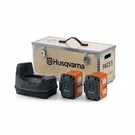 Husqvarna 970699302 B380X Pace Power Kit Pro (2) + C900X Charger. Fixed Price $1466.39.