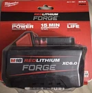 Milwaukee M18 Redlithium Forge XC6.0 6AH Battery Pack 48-11-1861. Fixed Price $149.99.