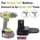 Battery Adapter For Ridgid 18V Li-ion Convert Ryobi Tools New. Fixed Price $19.99.
