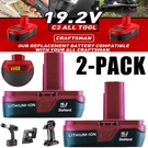 4000MAH 2-PACK C3 Lithium Battery For Craftsman Volt 1302790. Fixed Price $29.00.