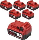 Upgraded 6/PK 18V Replacement For Milwaukee M-18 Battery 6500MAH. Fixed Price $222.99.