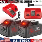For Milwaukee M18 12.0AH 18V Battery Extended Lithium 48-11-1890 Charger. Fixed Price $85.99.