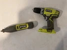 Lot Of Ryobi P208B Drill/driver Green Black Parts Only + RRT130 Rotary Tool. Fixed Price $39.99.