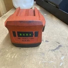 Hilti 18/2.6 Li-ion 21.6V 2.6AH Power Tool Battery Red 1048768. Fixed Price $85.00.