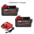 12AH 18V Li-ion Battery And Charger For Milwaukeexc M18B5 48-11-1860. Fixed Price $93.80.