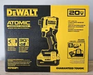 Dewalt Atomic 20V 1/4" Impact Kit W/ Bag, 5AH Battery & Charger DCF850P1 2025. Fixed Price $141.99.
