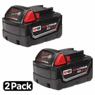 Pack Genuine Milwaukee 48-11-1828 M18 18V 3.0 Ah Batteries Xc Red Lithium. Fixed Price $83.99.