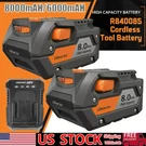 For Ridgid Tools R840087 8.0AH 6.0AH Lithium Ion Battery Rigid 18 Volt R840085. Fixed Price $24.89.