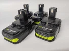 Lot Of 4 3.0AH For Ryobi 18V Lithium Battery P102 P103 P105 P107 P108 P109 3AH. Fixed Price $29.99.