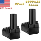 2X 10.8V 4000MAH Li-ion Battery For Hitachi BCL1015 BCL1030 329369 331065 CJ10DL. Fixed Price $41.91.