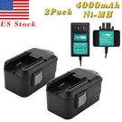 18V 4000MAH Ni-mh Battery/charger For Milwaukee 48-11-2200 48-11-2230 48-11-2232. Fixed Price $80.95.