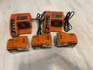 Pack Ridgid 24V 3.0 Ah Li-ion Batteries & Charger E183634. Fixed Price $59.99.