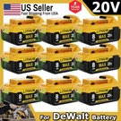 New For Dewalt 20VOLT Max Xr 8.0AH Li-ion Battery/charger DCB205-2,DCB204 DCB200. Fixed Price $162.79.
