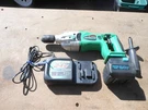 Hitachi 24DV Speed Hammer Drill Cordless Volt, Charger, Battery, Rco. Fixed Price $80.00.