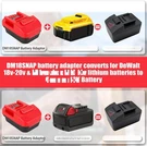 Battery Adapter For Dewalt 20V Convert Snap-on 18V Tool DM18SNAP. Fixed Price $15.99.