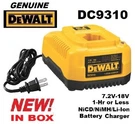 Dewalt Oem DC9310 7.2V 18V Fast Battery Charger Nicd/nimh/li-ion **new In Box**. Fixed Price $59.99.