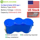 Battery For Black & Decker 9078 Type 2 Dc 3.6V Replace Pack 387051-00 PD360. Fixed Price $22.00.