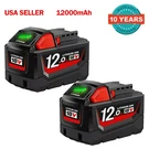 2PCS 12.0AH 18V For Milwaukee M18 Lithium Battery 48-11-1852 48-11-1882. Fixed Price $52.07.