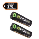 Ryobi Usb Lithium 3 Ah Ion Rechargeable Battery 2 Pack. Fixed Price $68.71.
