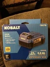 Kobalt 0761710 Kb 224-03 24V Max 4.0 Ah Lithium-ion Power Tool Battery (6401). Fixed Price $45.00.