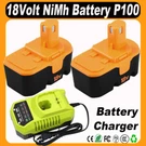 18V Ni-mh P100 Battery/charger Replace For Ryobi P101 ABP1801 ABP1803 BPP1. Fixed Price $47.00.