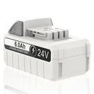 6000MAH Battery For Snow Joe Sun Ion+ Replacement 24VBAT-LTW. Fixed Price $34.99.