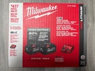 Milwaukee M18 48-59-1862S XC6.0 Ah 2X High Output Batteries Charger Starter Kit. Fixed Price $169.99.