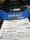Kobalt Kb 440C-06 Genuine 40V Max Ultimate Output 4.0AH Lithium-ion Battery Oem. Fixed Price $87.29.