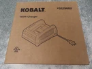 Kobalt Battery Charger 40 -volt, 150 Watt, #5129682. Fixed Price $49.99.