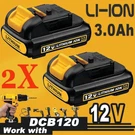2PACK 12VOLT Max Lithium-ion 3.0AH Battery For Dewalt DCB127-2 DCB120 DCB121. Fixed Price $20.19.