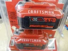 New Craftsman CMCB204-2 V20 20V 4.0AH Lithium Ion Batteries (2 Pack). Fixed Price $79.99.