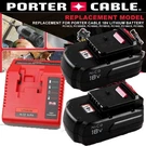 Charger / 4.5AH Battery For Porter Cable Volt PC18BL Pcxmvc Pcmvc. Fixed Price $49.00.